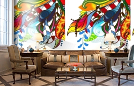 Обои P031304-4 фото в интерьере кабинета превью