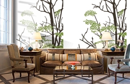 Обои P031803-4 фото в интерьере кабинета превью