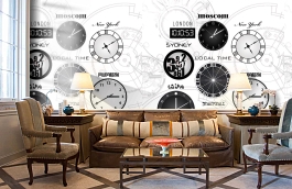 Обои P112402-4 фото в интерьере кабинета превью