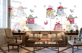 Обои P120301-4 фото в интерьере кабинета превью