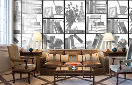 Обои P121601-4 фото в интерьере кабинета превью