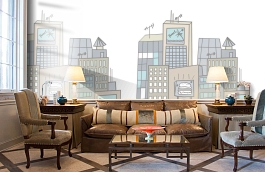 Обои P122102-4 фото в интерьере кабинета превью