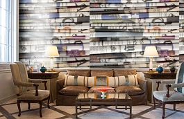 Обои P130801-4 фото в интерьере кабинета превью