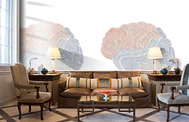 Обои P132602-4 фото в интерьере кабинета превью