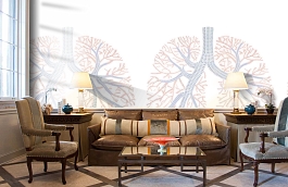 Обои P132605-4 фото в интерьере кабинета превью