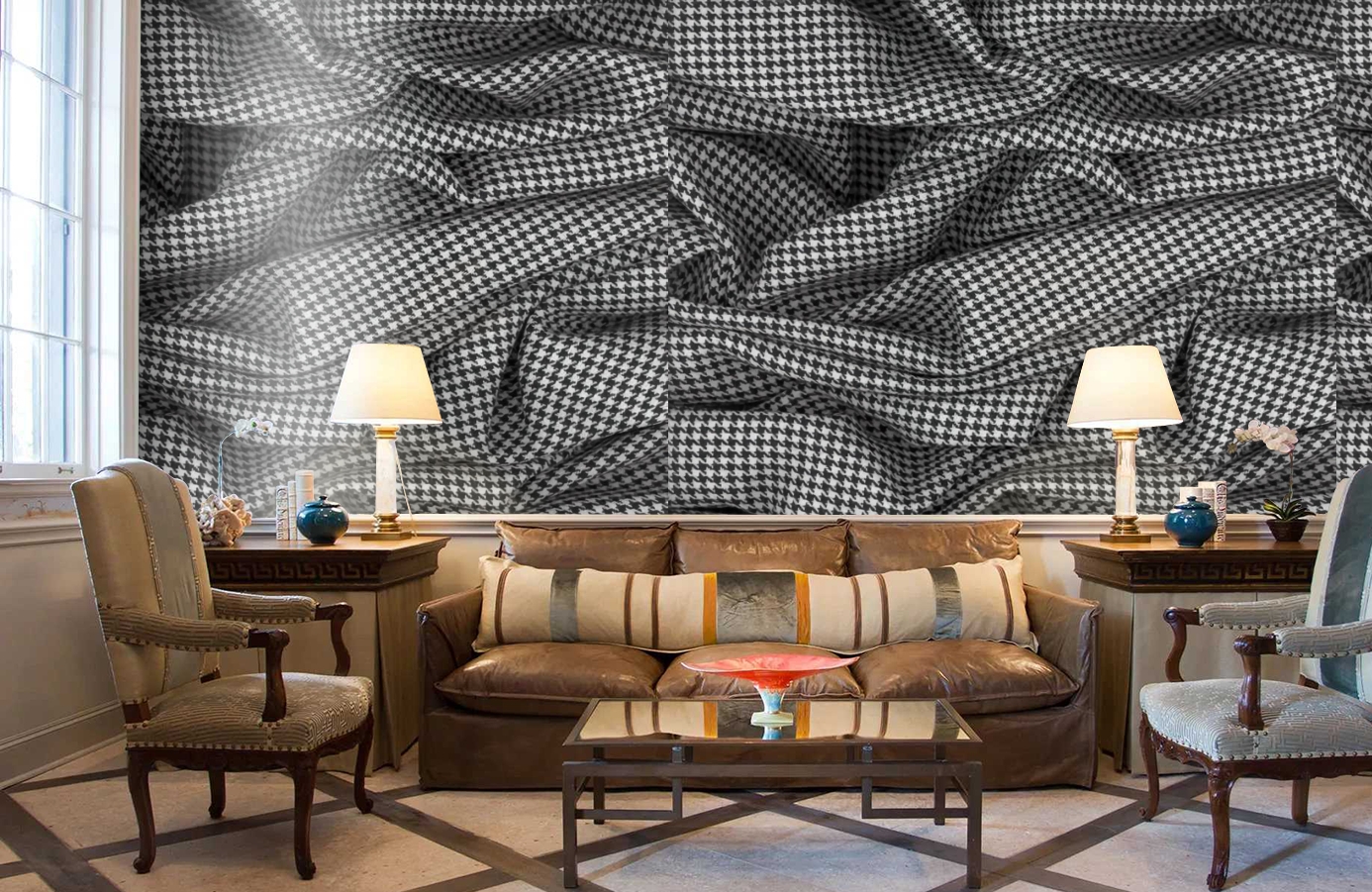 Обои P140103-4 фото в интерьере кабинета Обои P140103-4 фото в интерьере кабинета