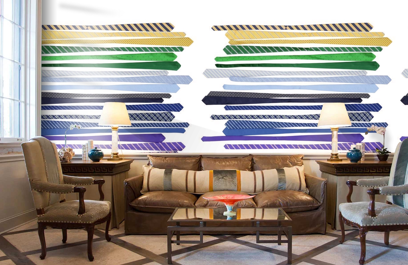 Обои P141502-4 фото в интерьере кабинета