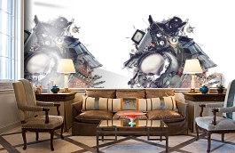 Обои P150601-4 фото в интерьере кабинета превью