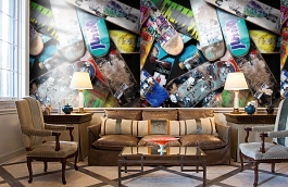 Обои P171401-4 фото в интерьере кабинета превью