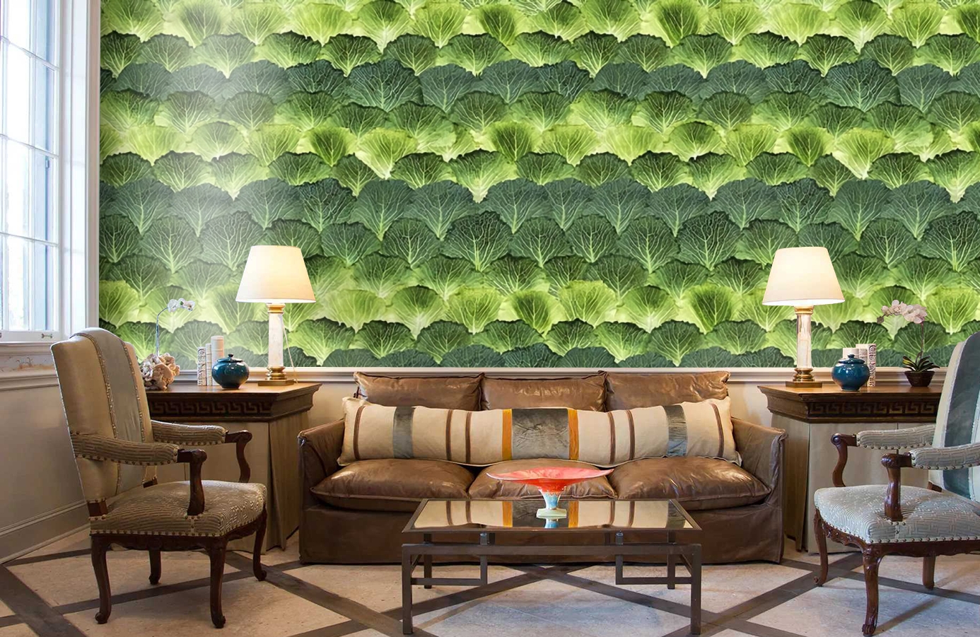 Обои P193001-4 фото в интерьере кабинета