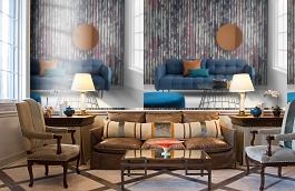 Обои P251201-4 фото в интерьере кабинета превью