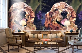 Обои 1440 lev5 804 фото в интерьере кабинета превью