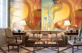 Обои 1466 lev5 804 фото в интерьере кабинета превью