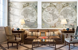 Обои 4500181 фото в интерьере кабинета превью