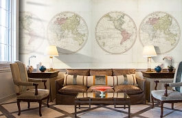 Обои 4500182 фото в интерьере кабинета превью