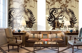 Обои SL 4 804 1654 260*186 фото в интерьере кабинета превью