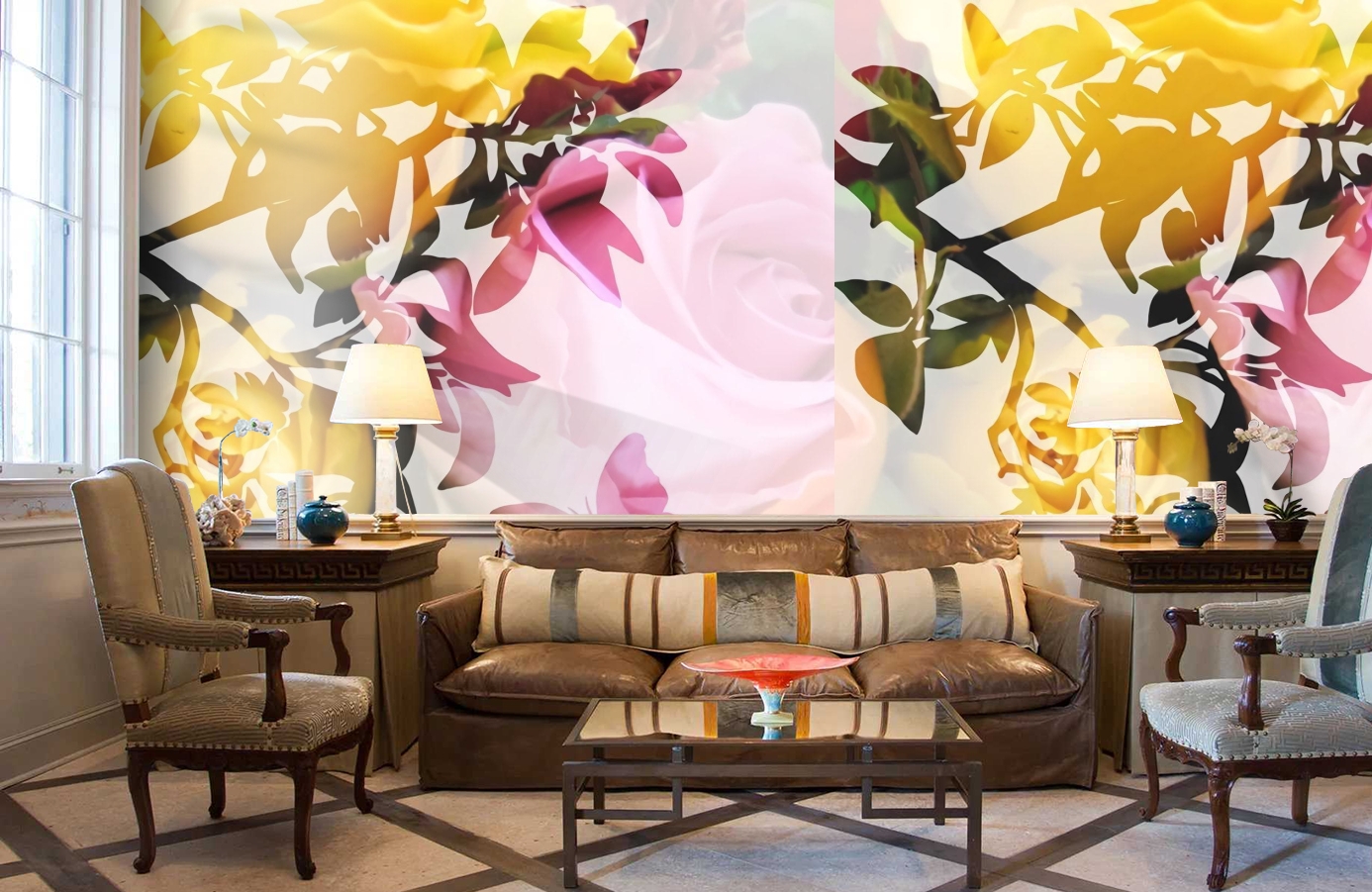 Обои P011301-5 фото в интерьере кабинета