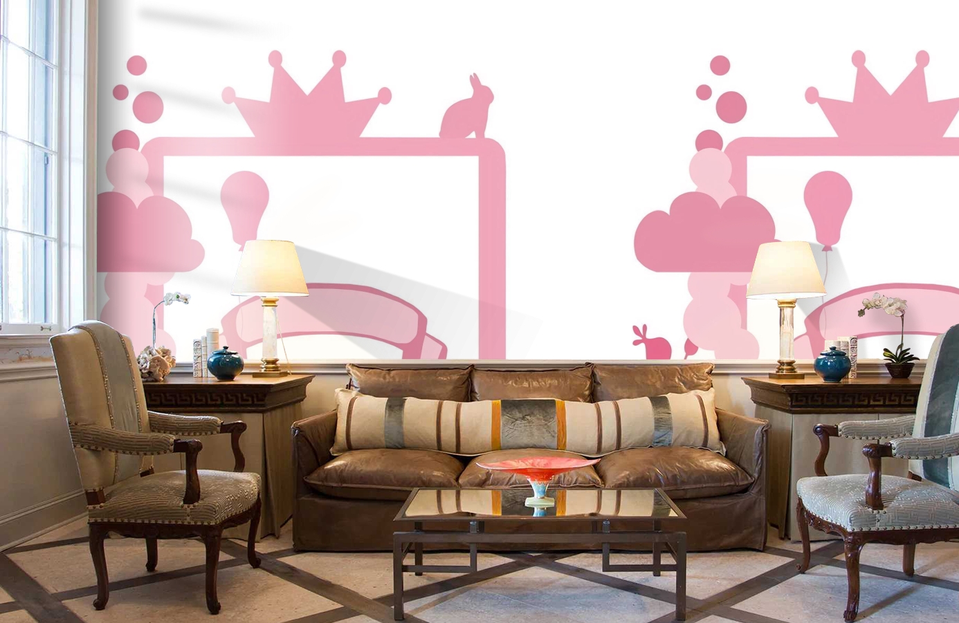 Обои P121901-5 фото в интерьере кабинета