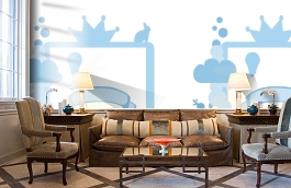 Обои P121902-5 фото в интерьере кабинета превью