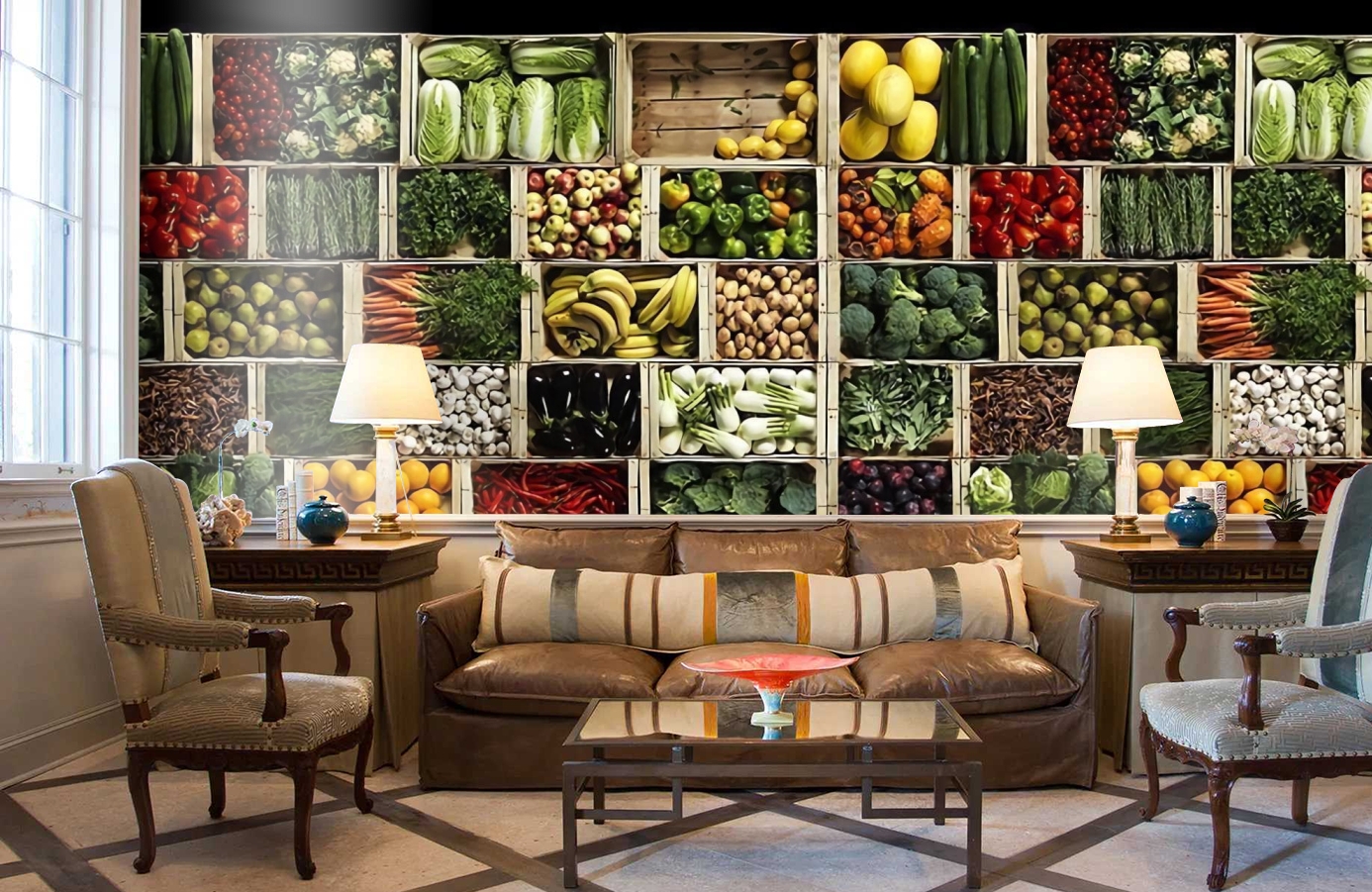 Обои P192901-5 фото в интерьере кабинета