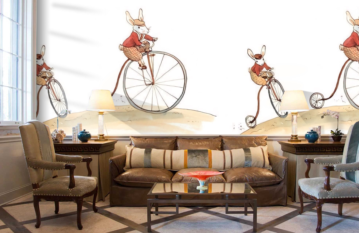 Обои 1233030 фото в интерьере кабинета