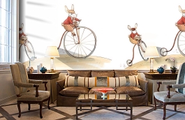 Обои 1233030 фото в интерьере кабинета превью