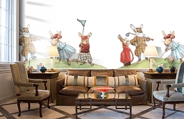 Обои 1233040 фото в интерьере кабинета превью