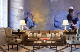 Обои 1432 lev5 805 фото в интерьере кабинета превью