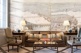 Обои 1463 lev5 805 фото в интерьере кабинета превью