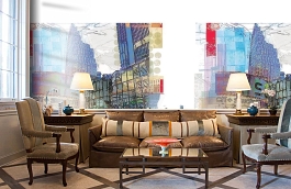 Обои 1554 lev6 805 фото в интерьере кабинета превью