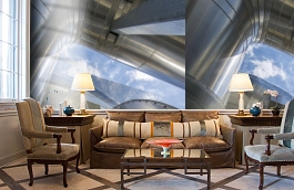 Обои 101195 фото в интерьере кабинета превью