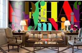 Обои P180501-6 фото в интерьере кабинета превью