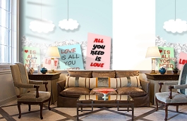 Обои P180601-4 фото в интерьере кабинета превью