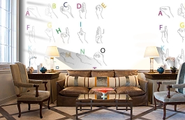 Обои P182501-4 фото в интерьере кабинета превью