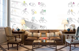 Обои P182502-4 фото в интерьере кабинета превью