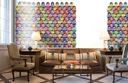 Обои P182701-4 фото в интерьере кабинета превью