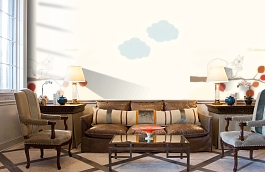 Обои 674073 фото в интерьере кабинета превью