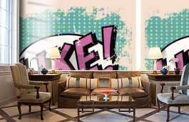 Обои MD903008 фото в интерьере кабинета превью