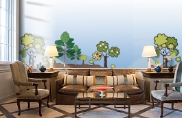 Обои DM204-1 фото в интерьере кабинета превью