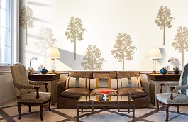 Обои DM214-2 фото в интерьере кабинета превью