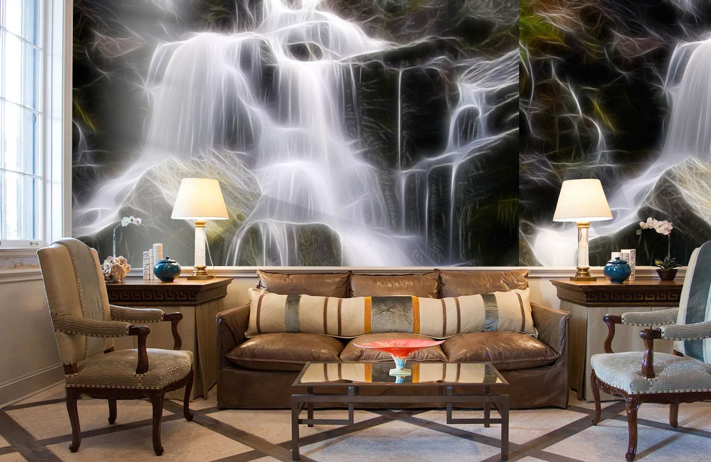 Обои P020101-6 фото в интерьере кабинета