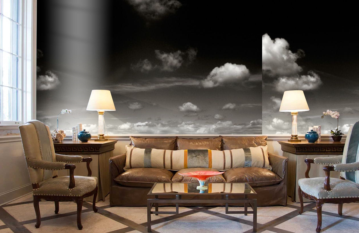 Обои P021001-6 фото в интерьере кабинета