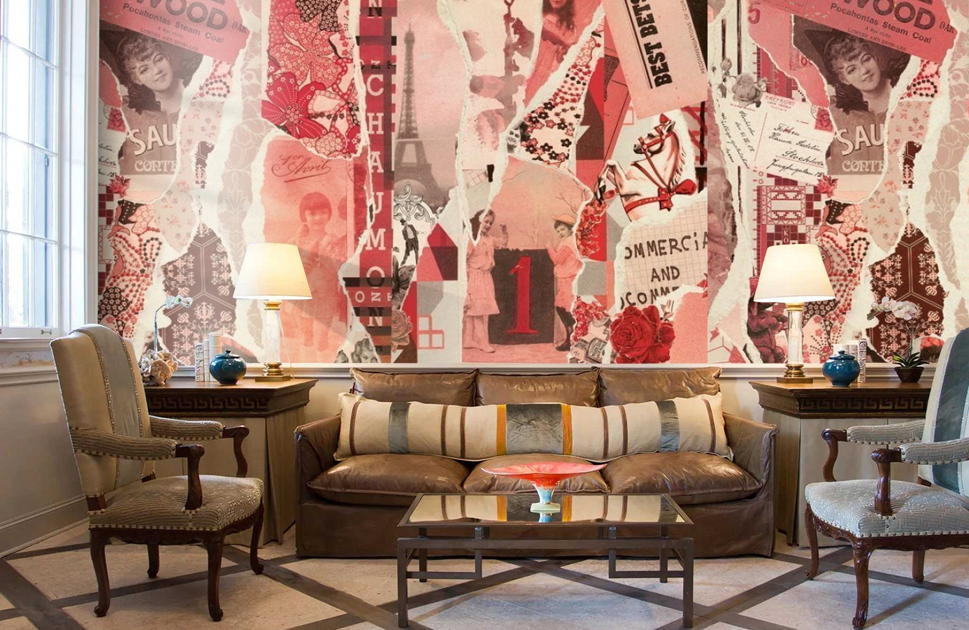 Обои P030202-6 фото в интерьере кабинета