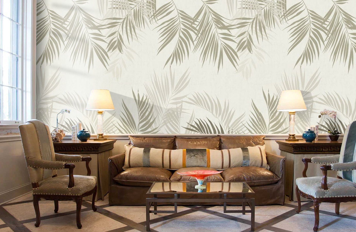 Обои P031603-6 фото в интерьере кабинета