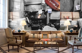 Обои P111201-6 фото в интерьере кабинета превью