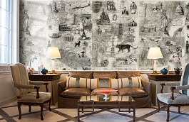 Обои P112501-6 фото в интерьере кабинета превью