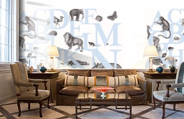 Обои P120401-6 фото в интерьере кабинета превью