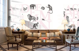 Обои P120405-6 фото в интерьере кабинета превью