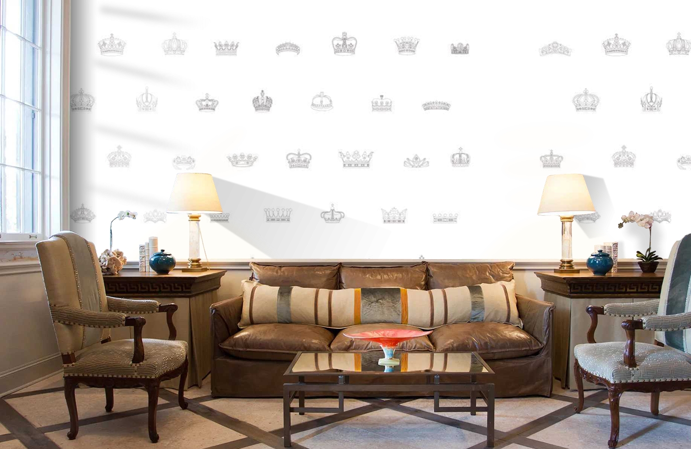 Обои P122002-6 фото в интерьере кабинета