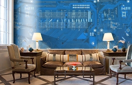 Обои P131302-6 фото в интерьере кабинета превью